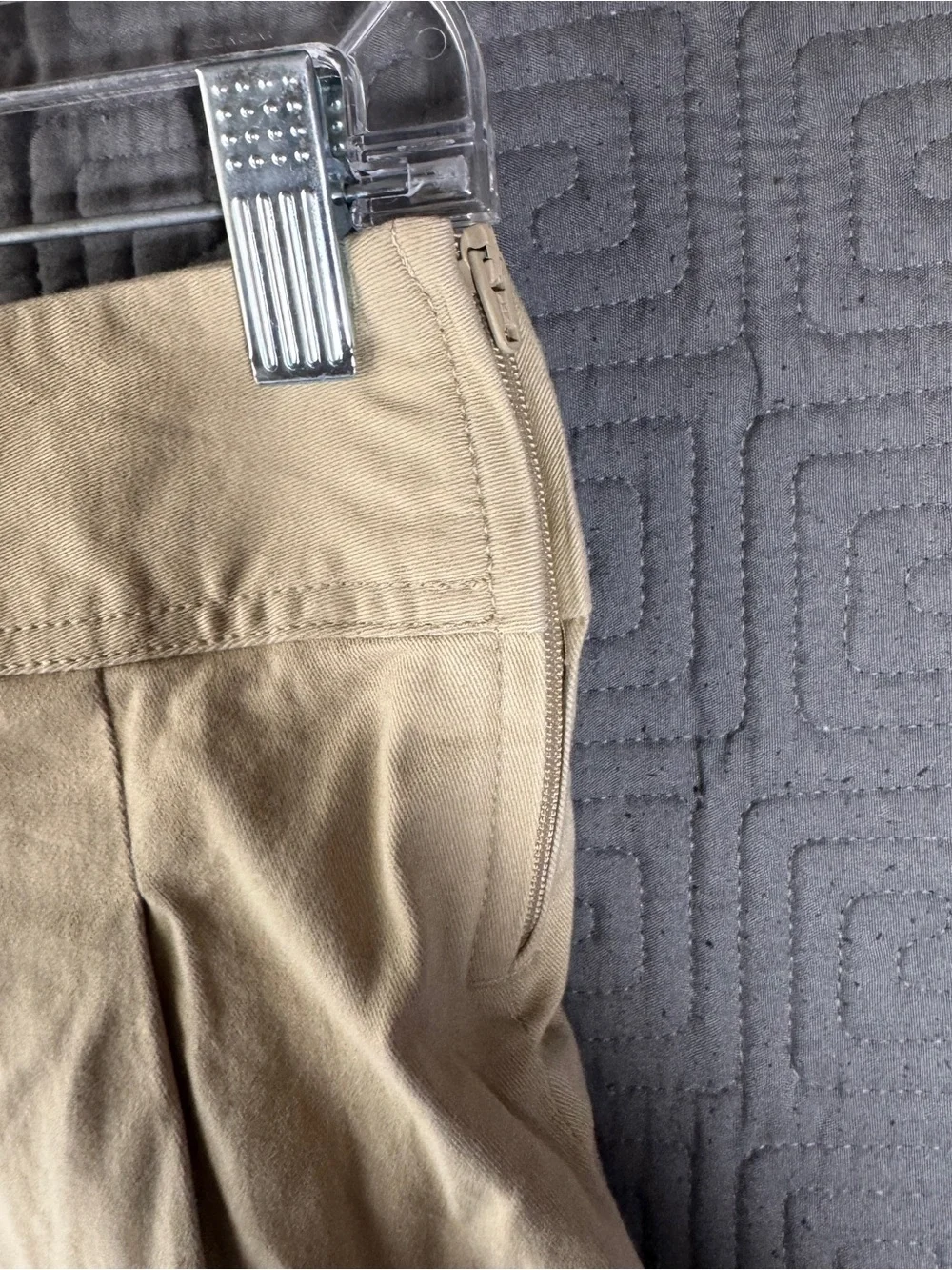 NWT The Childrens Place Girls Pleated School Uniform Skort Khaki Sandy Size 12